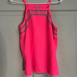Hot pink top!